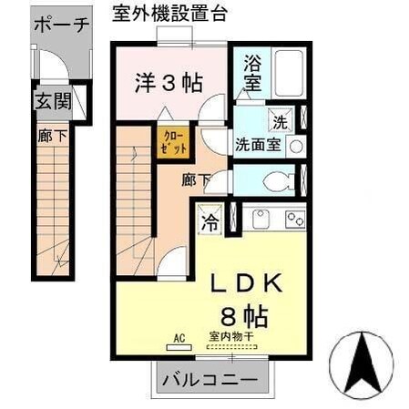 京口駅 徒歩17分 2階の物件間取画像